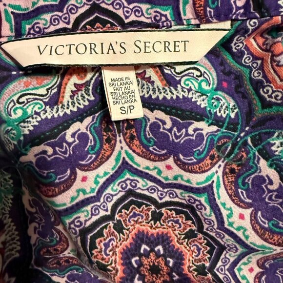 Victorias Secret Women's Long-Sleeve Tunic Sleep Shirt SZ Small Petite Comfort - Picture 3 of 4